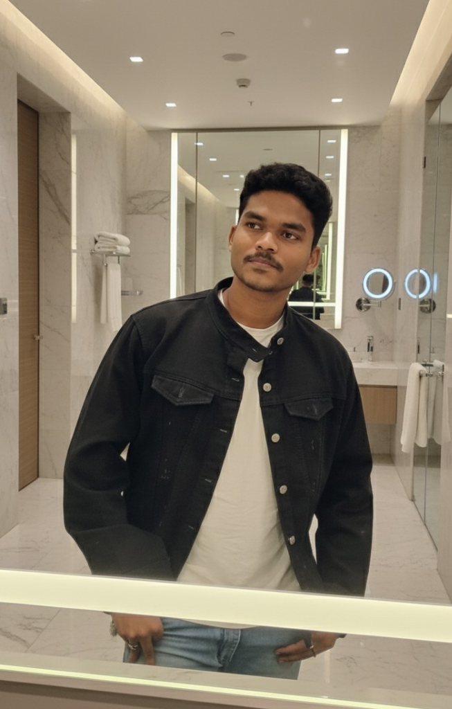 Black Denim Jacket Look